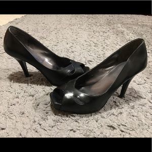 Mossimo black open-toe heels